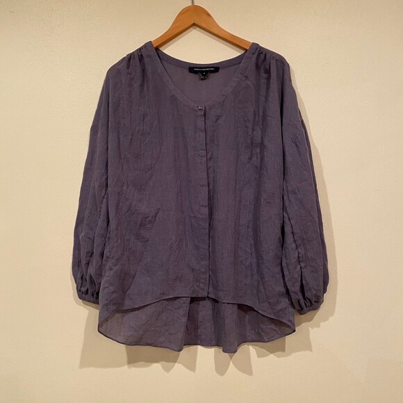 French Connection Betsey draped scoop neck popover oversized S - Picture 2 of 11